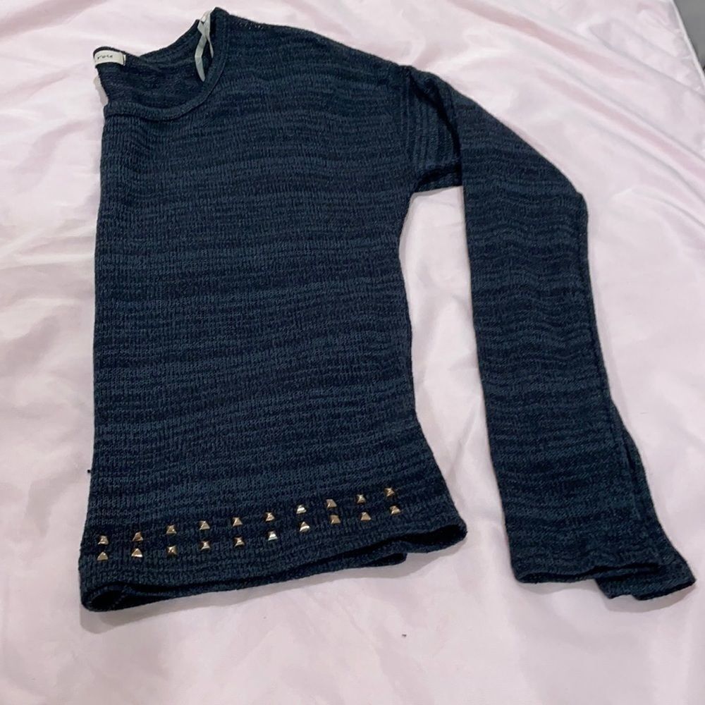 Sweater Beautiful blue sheer sweater size Medium be Tea & Rose